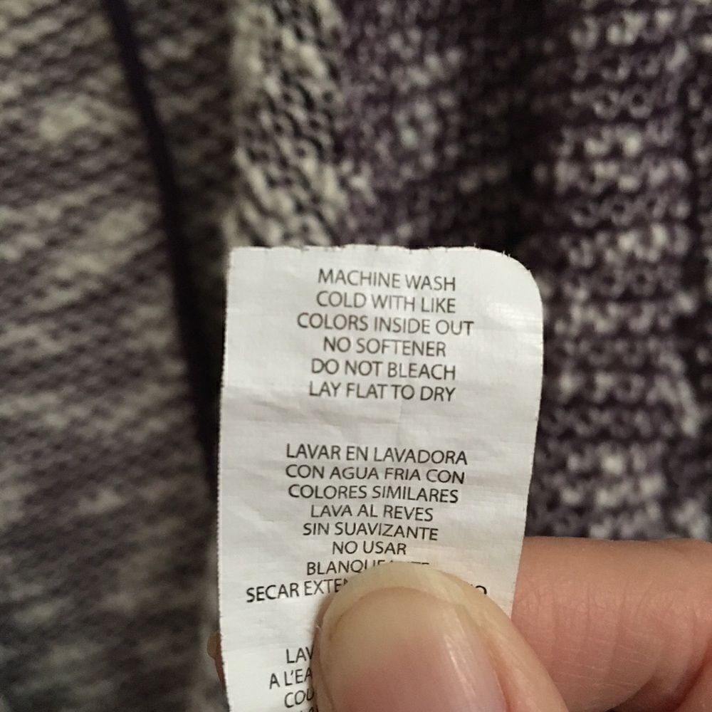 Fabletics purple & white Moscow wrap cardigan S - Picture 9 of 9